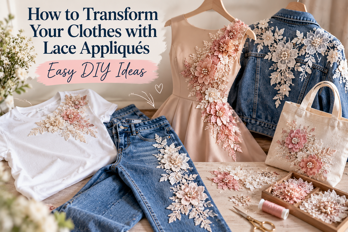 How to Transform Your Clothes with Lace Appliqués: Easy DIY Ideas