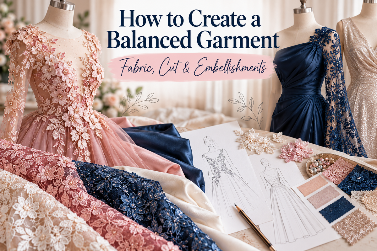 How to Create a Balanced Garment: Fabric, Cut & Embellishments