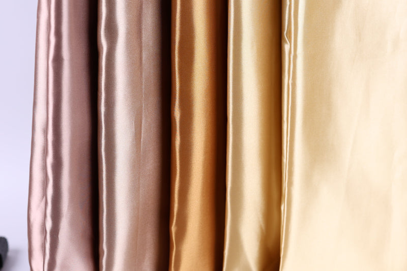 Bridal Satin Fabric by the Yard | Silky Polyester Satin – 54 Colors