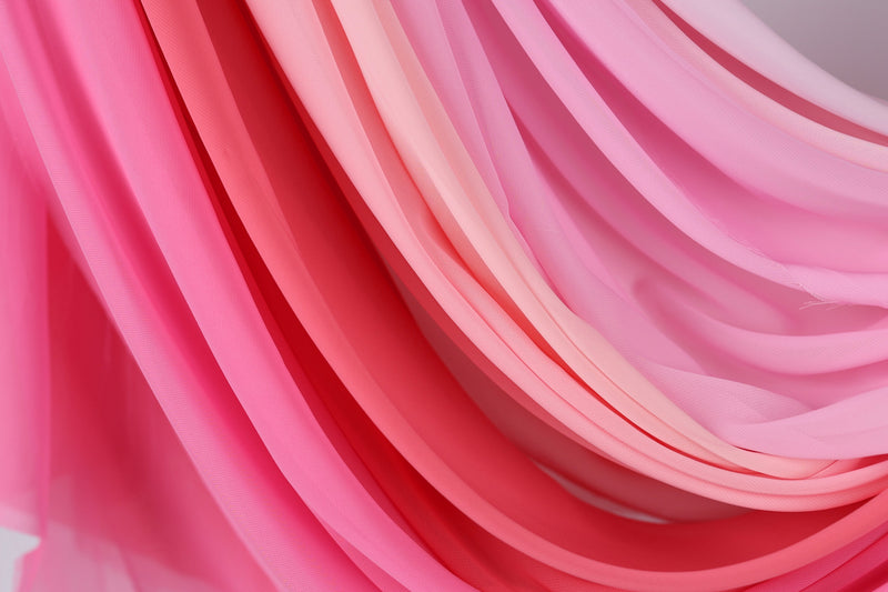 Matte Hi-Multi Chiffon Fabric by the Yard | Lightweight Sheer Chiffon