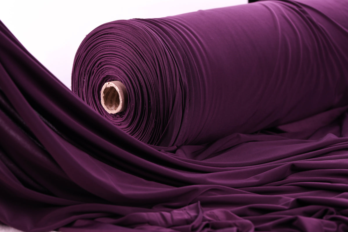Bold Red Venechia Stretch Fabric – Matte 4-Way Knit 201 gsm by the Yard