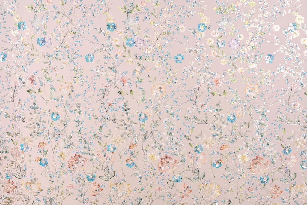 The image is a collage of various floral patterns and designs, including flowers, leaves, and branches in different colors and shapes. The patterns are scattered across the image, creating a visually rich and diverse composition.