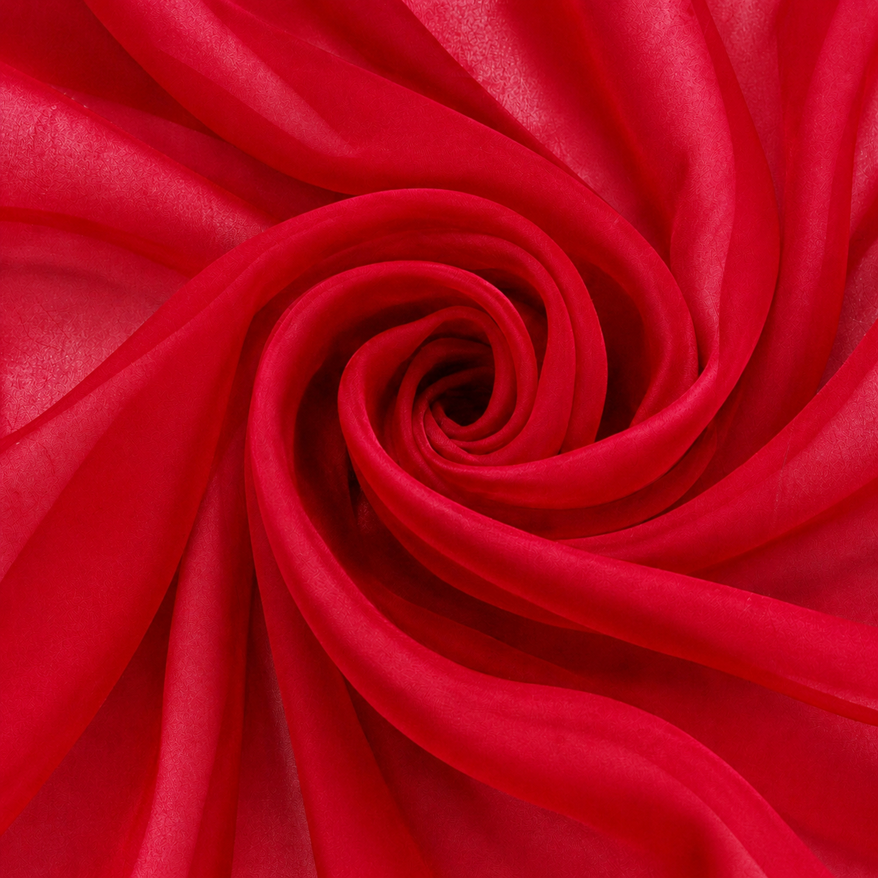Lipstick Red Chiffon Fabric – Sheer Lightweight Material
