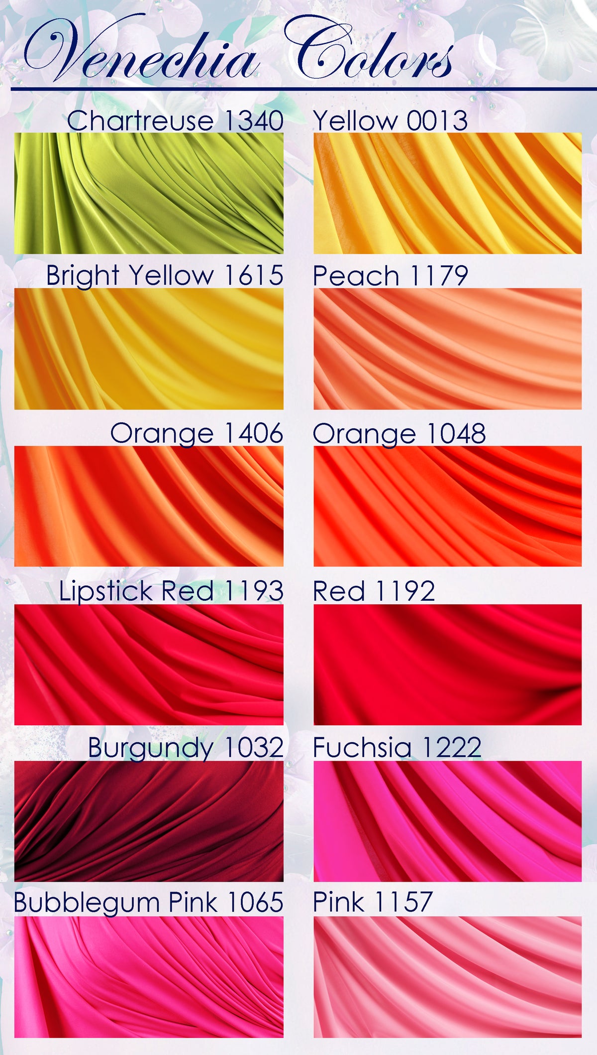 Drapey 4-Way Venechia Stretch Jersey Knit Fabric: Apparel, Costumes - 46 Colors