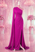 Purple-Fuchsia Glitter Knit Fabric, 4-Way Stretch Dancewear Costume Fashion