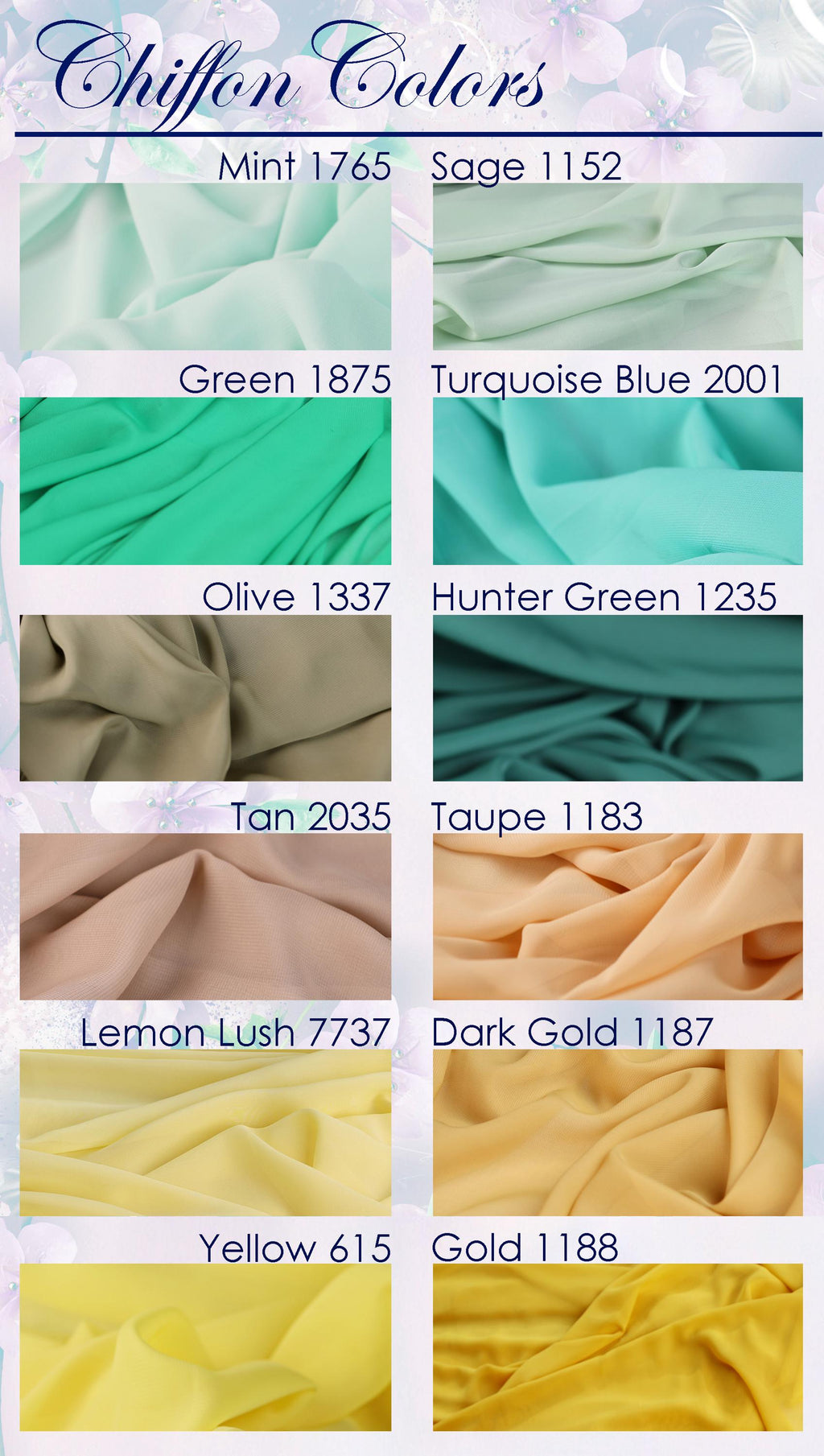 a bunch of different colors of fabric