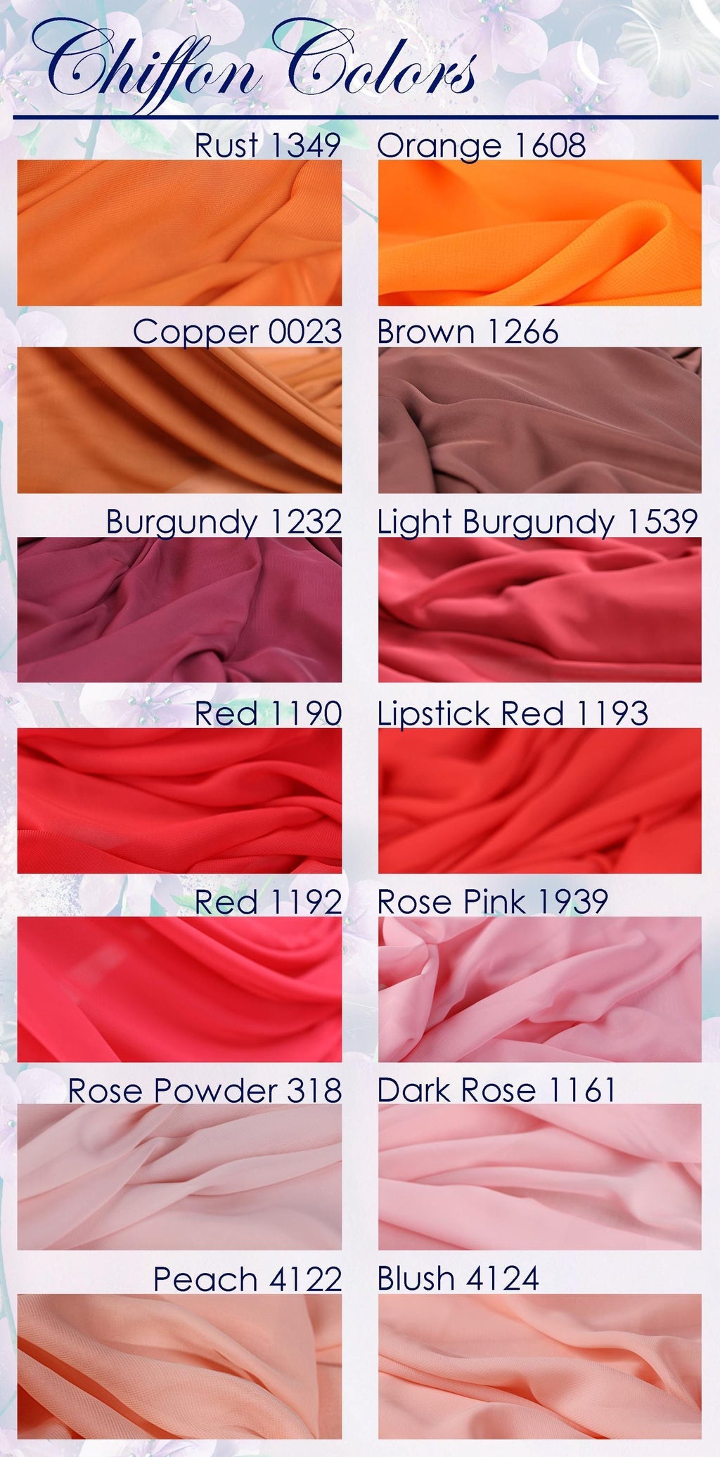 a bunch of different colors of fabric