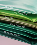 Bridal Satin Fabric Swatchbook: 54 Colors, Silky Polyester Material Color Preview