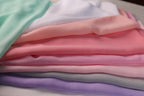 Matte Chiffon Fabric Swatchbook, 66 Colors, Soft Polyester Chiffon Sample, 60" Wide Fabric Color Preview