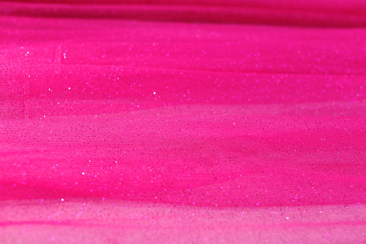 Glitter Tulle Fabric Swatches: 20 Colors, Sparkle Mesh, Semi-Soft Fabric Color Preview