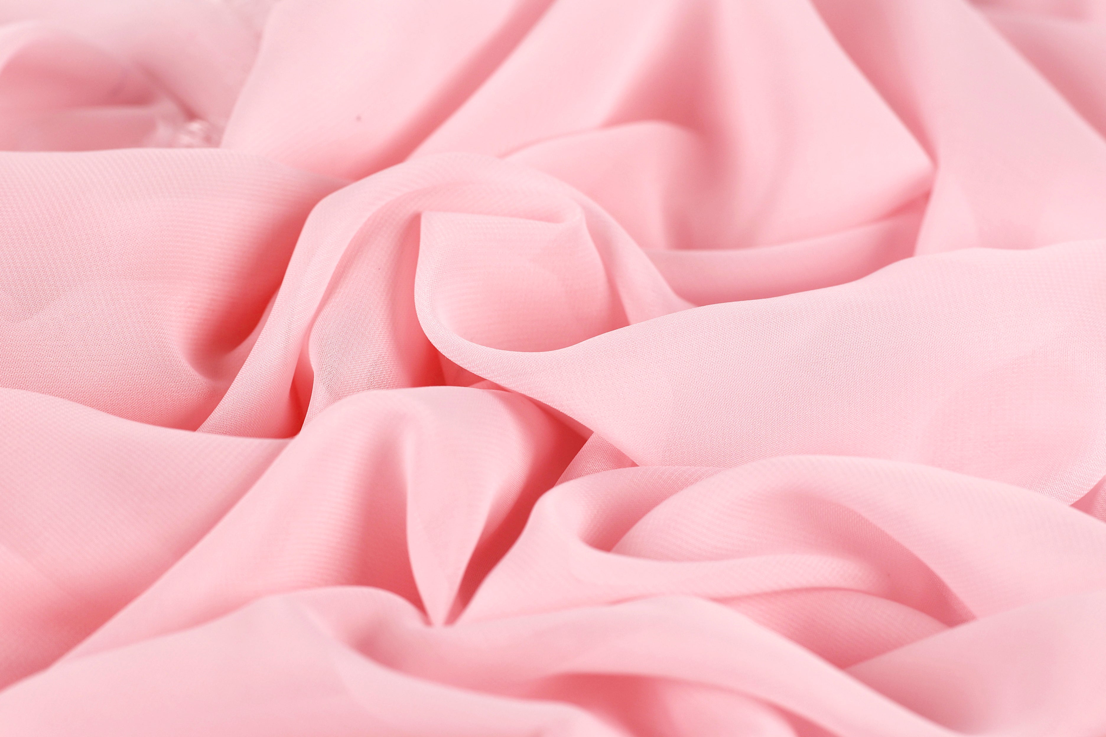Pink Chiffon Fabric – Sheer Material for Dresses & Decor