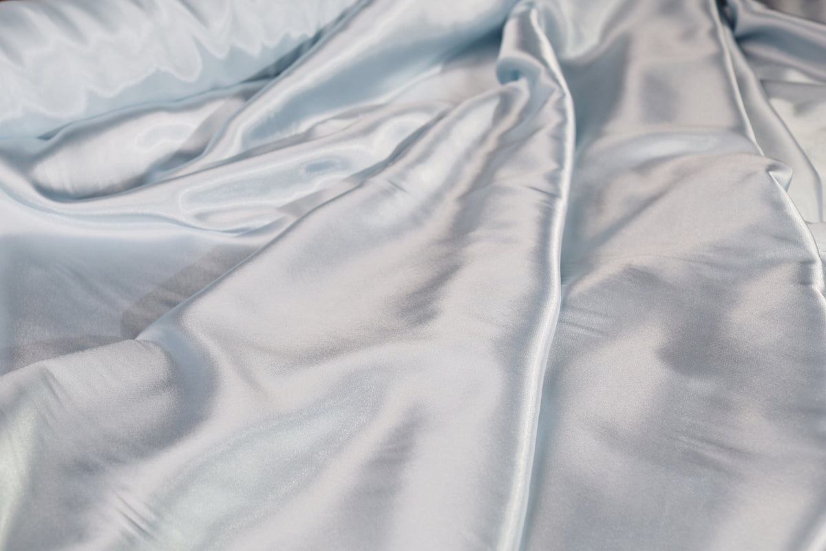 Charmeuse Satin Fabric by the Yard, Silky Polyester for Bridal, Prom and Costume Sewing