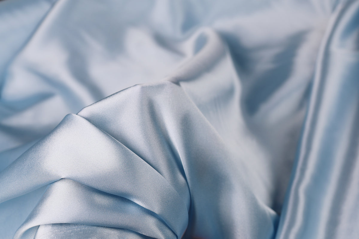 Charmeuse Satin Fabric by the Yard, Silky Polyester for Bridal, Prom and Costume Sewing