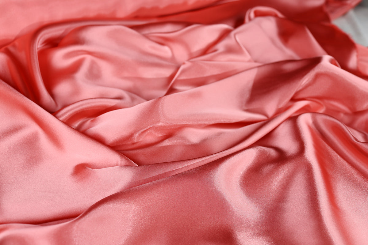 Charmeuse Satin Fabric by the Yard, Silky Polyester for Bridal, Prom and Costume Sewing