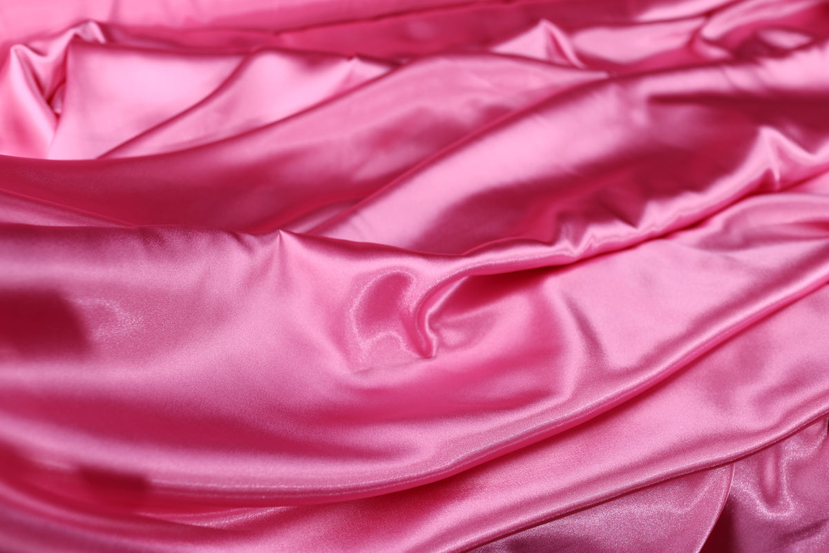 Charmeuse Satin Fabric by the Yard, Silky Polyester for Bridal, Prom and Costume Sewing