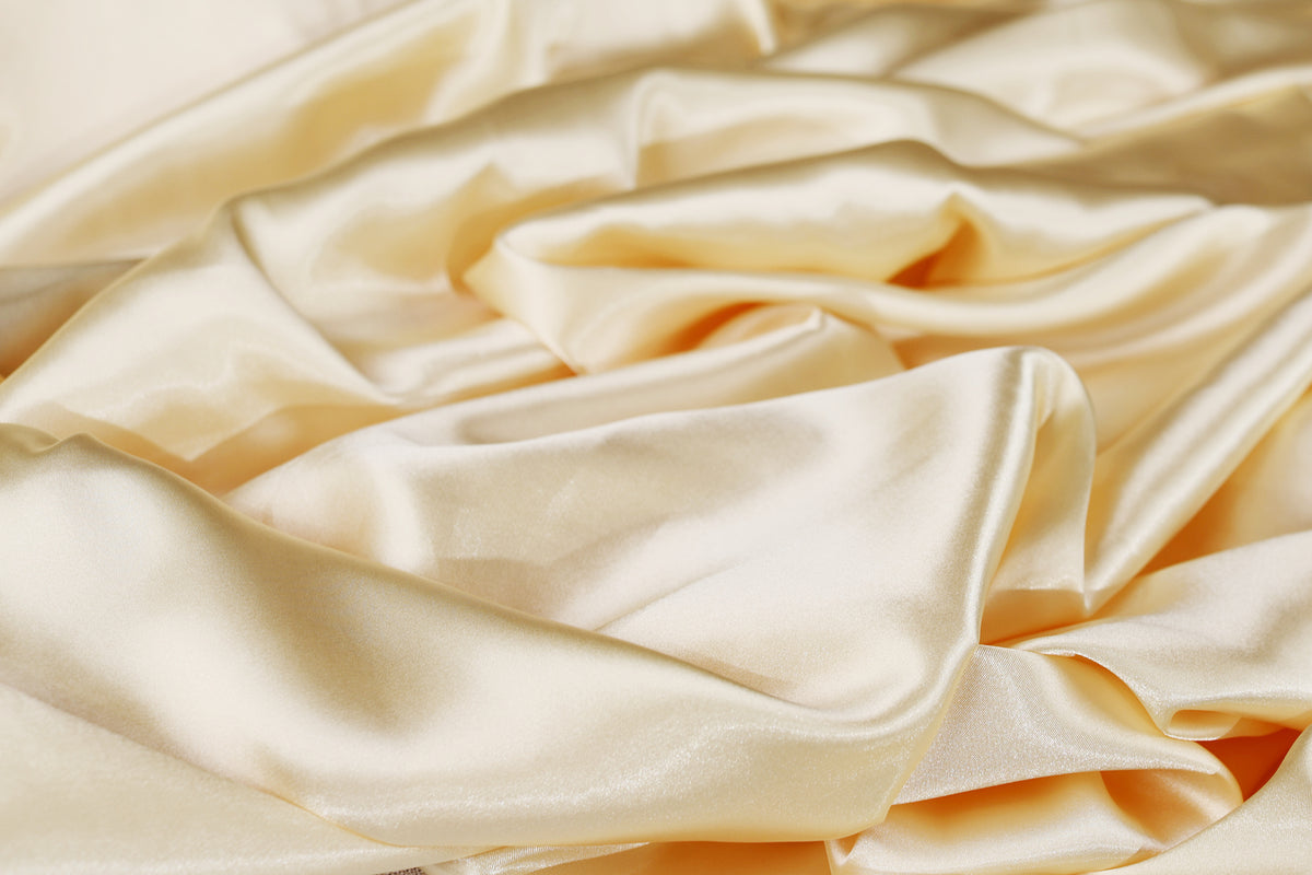 Charmeuse Satin Fabric by the Yard, Silky Polyester for Bridal, Prom and Costume Sewing