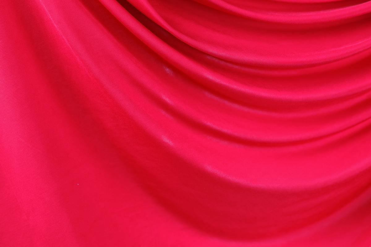 Bold Red Venechia Stretch Fabric – Matte 4-Way Knit 201 gsm by the Yard