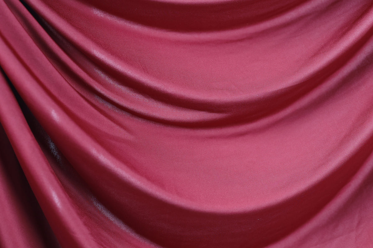 Bold Red Venechia Stretch Fabric – Matte 4-Way Knit 201 gsm by the Yard