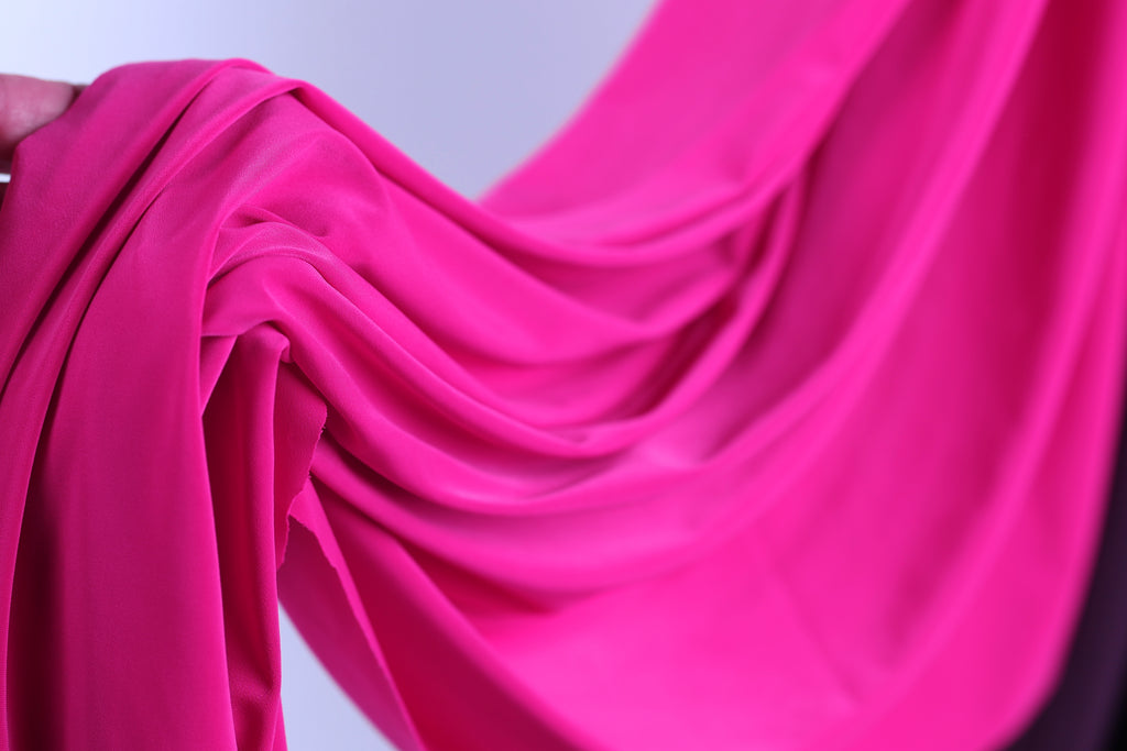 Bold Red Venechia Stretch Fabric – Matte 4-Way Knit 201 gsm by the Yard
