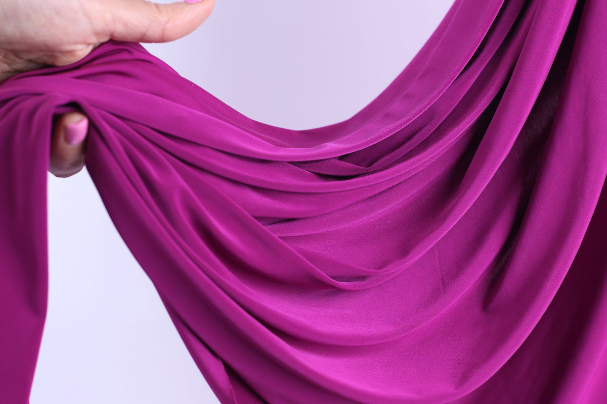 Bold Red Venechia Stretch Fabric – Matte 4-Way Knit 201 gsm by the Yard