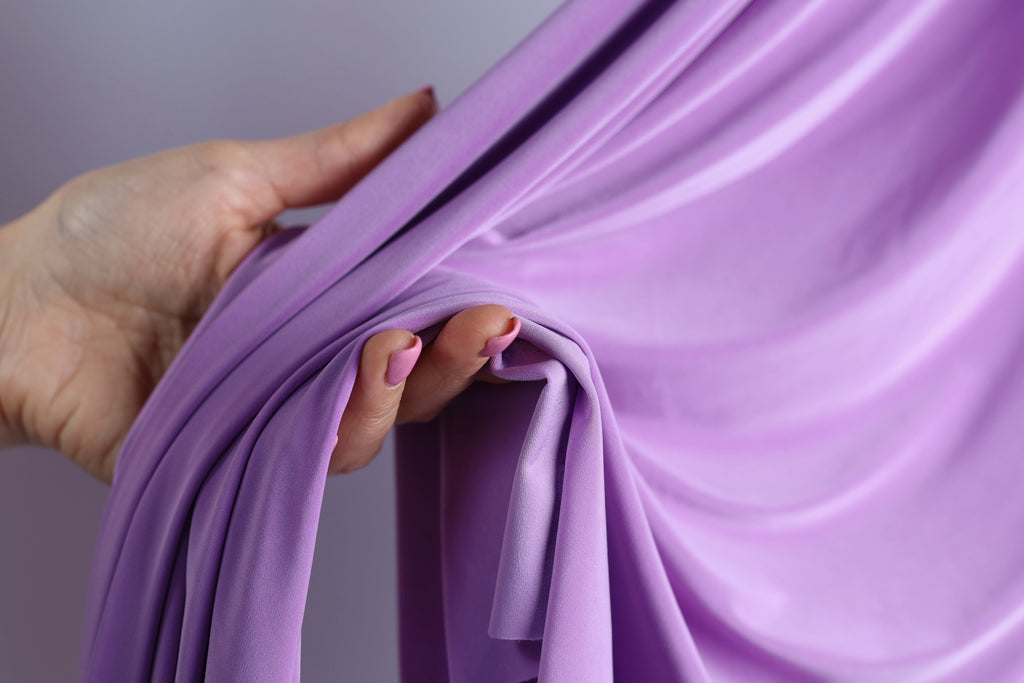 Lavender Venechia Stretch Knit – Smooth Matte Fabric 201 gsm by the Yard