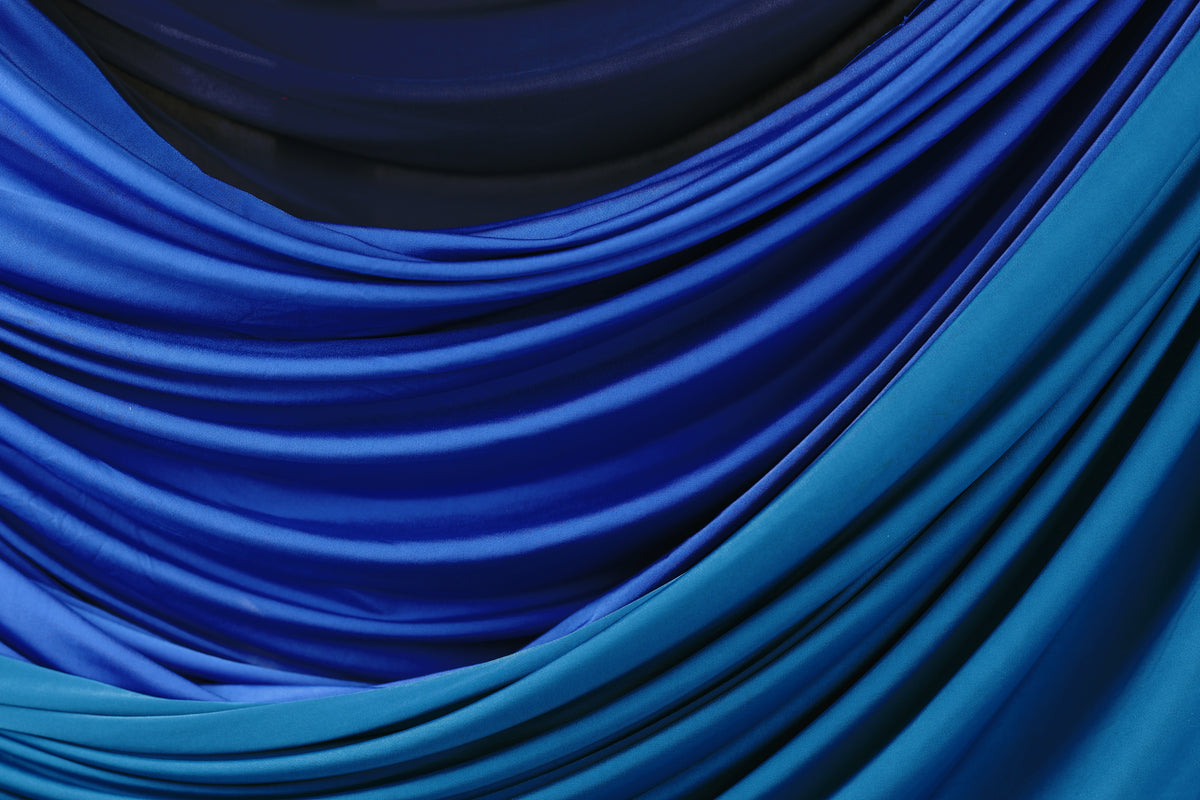 Royal Blue Venechia Stretch Knit Fabric – Matte 4-Way Apparel Cloth by the Yard