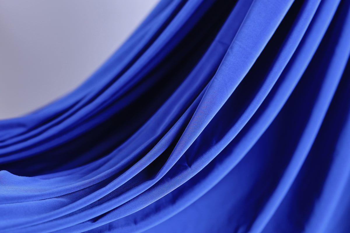 Royal Blue Venechia Stretch Knit Fabric – Matte 4-Way Apparel Cloth by the Yard