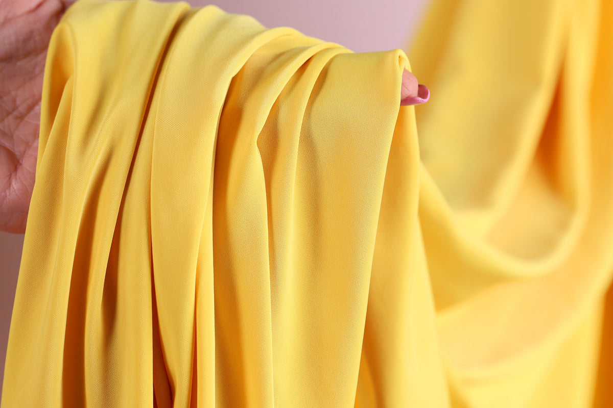 Golden Orange Venechia Stretch Fabric – Matte 4-Way Knit 201 gsm Yardage