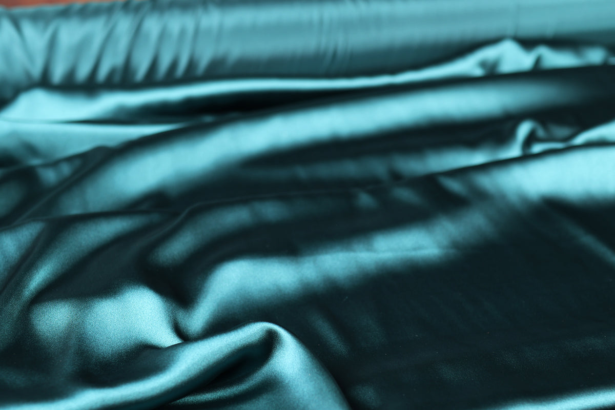 Charmeuse Satin Fabric by the Yard, Silky Polyester for Bridal, Prom and Costume Sewing