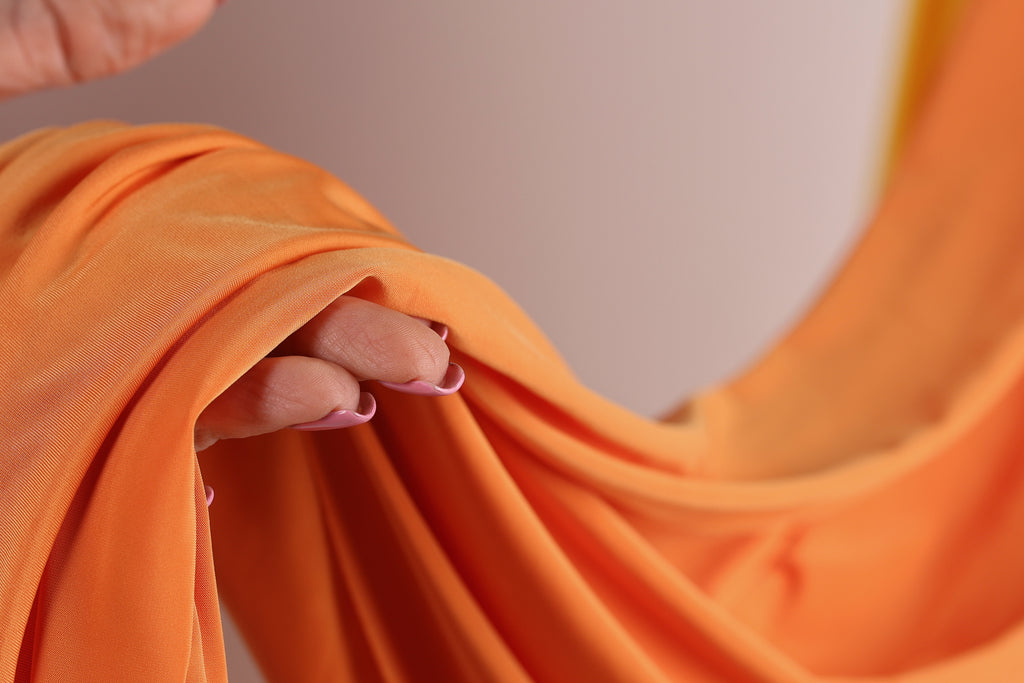 Golden Orange Venechia Stretch Fabric – Matte 4-Way Knit 201 gsm Yardage