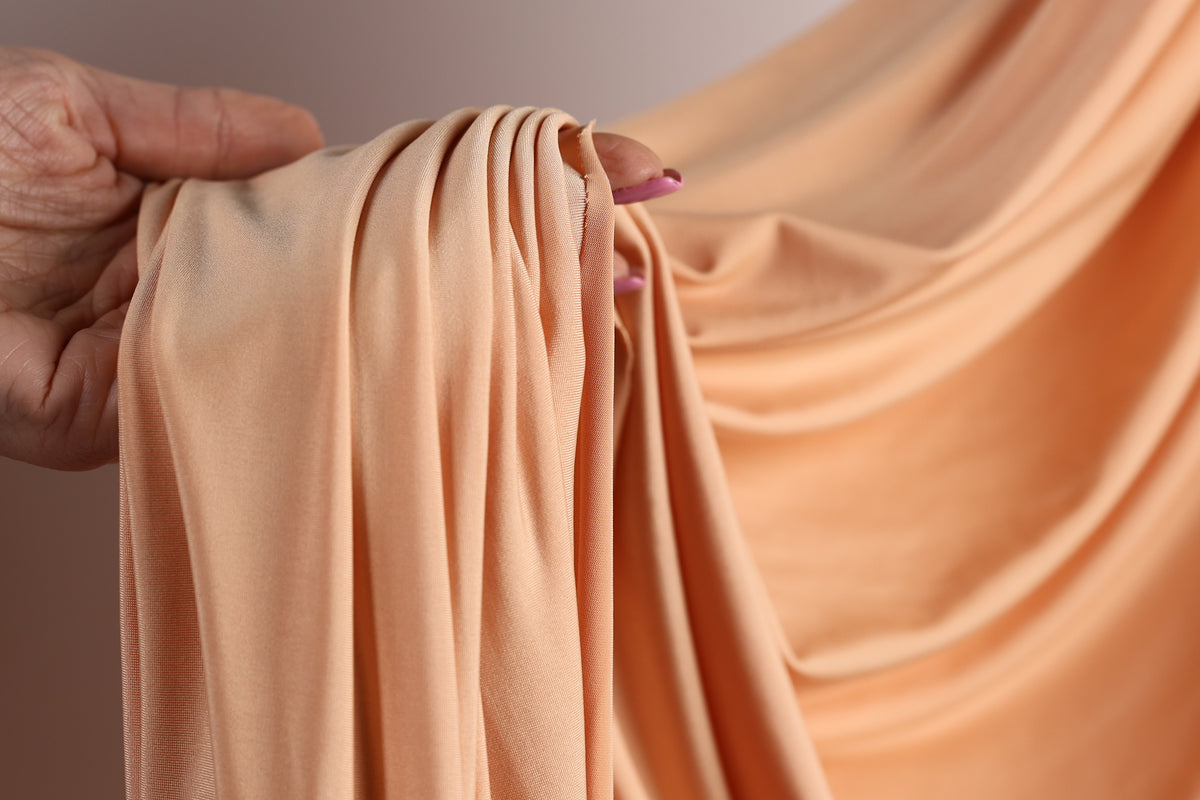 Golden Orange Venechia Stretch Fabric – Matte 4-Way Knit 201 gsm Yardage