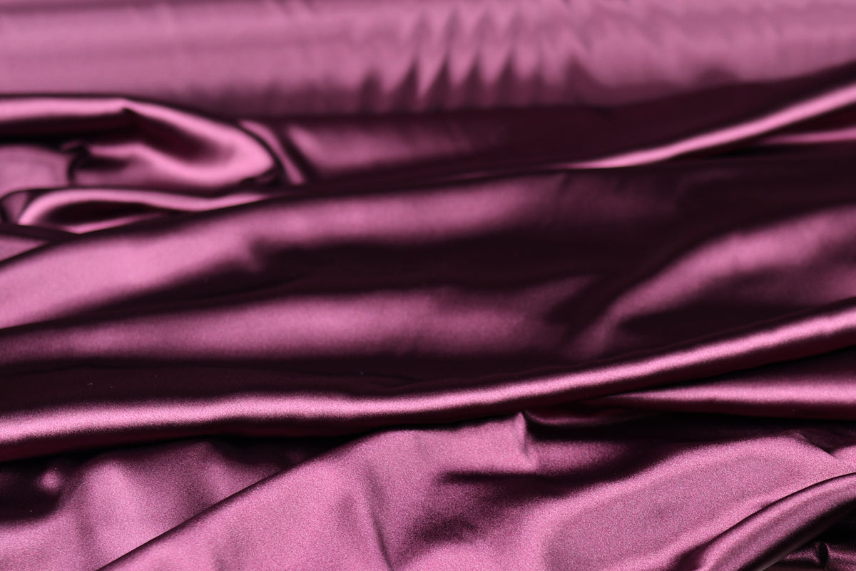 Charmeuse Satin Fabric by the Yard, Silky Polyester for Bridal, Prom and Costume Sewing