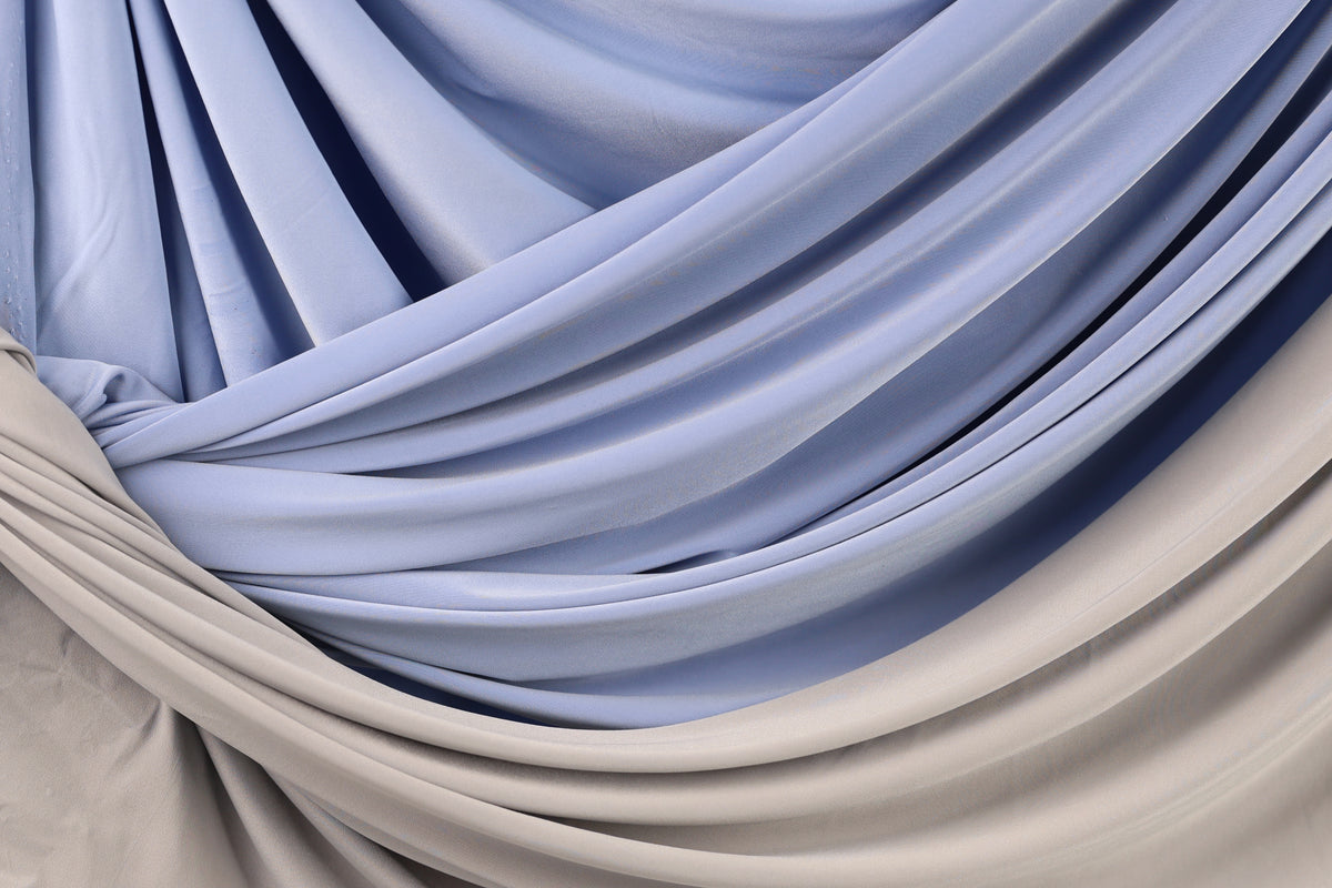 Periwinkle Venechia Stretch Fabric – Soft Matte 4-Way Knit by the Yard
