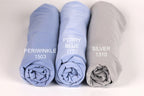 Periwinkle Venechia Stretch Fabric – Soft Matte 4-Way Knit by the Yard