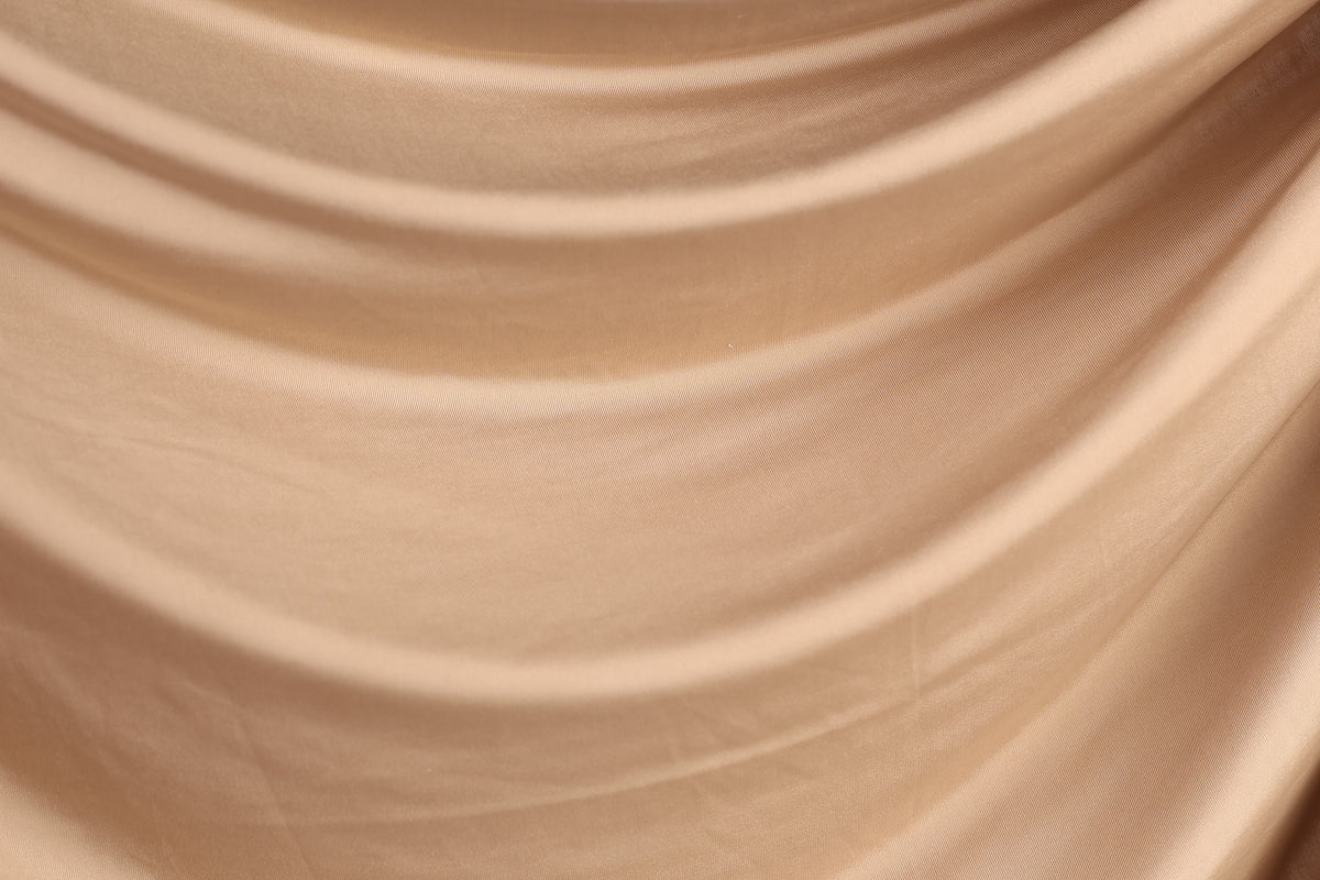Champagne Venechia Stretch Knit – Matte Draping Fabric by the Yard