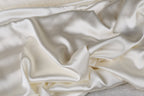 White Satin Charmeuse Fabric by the Yard, Silky Bridal Gown Apparel
