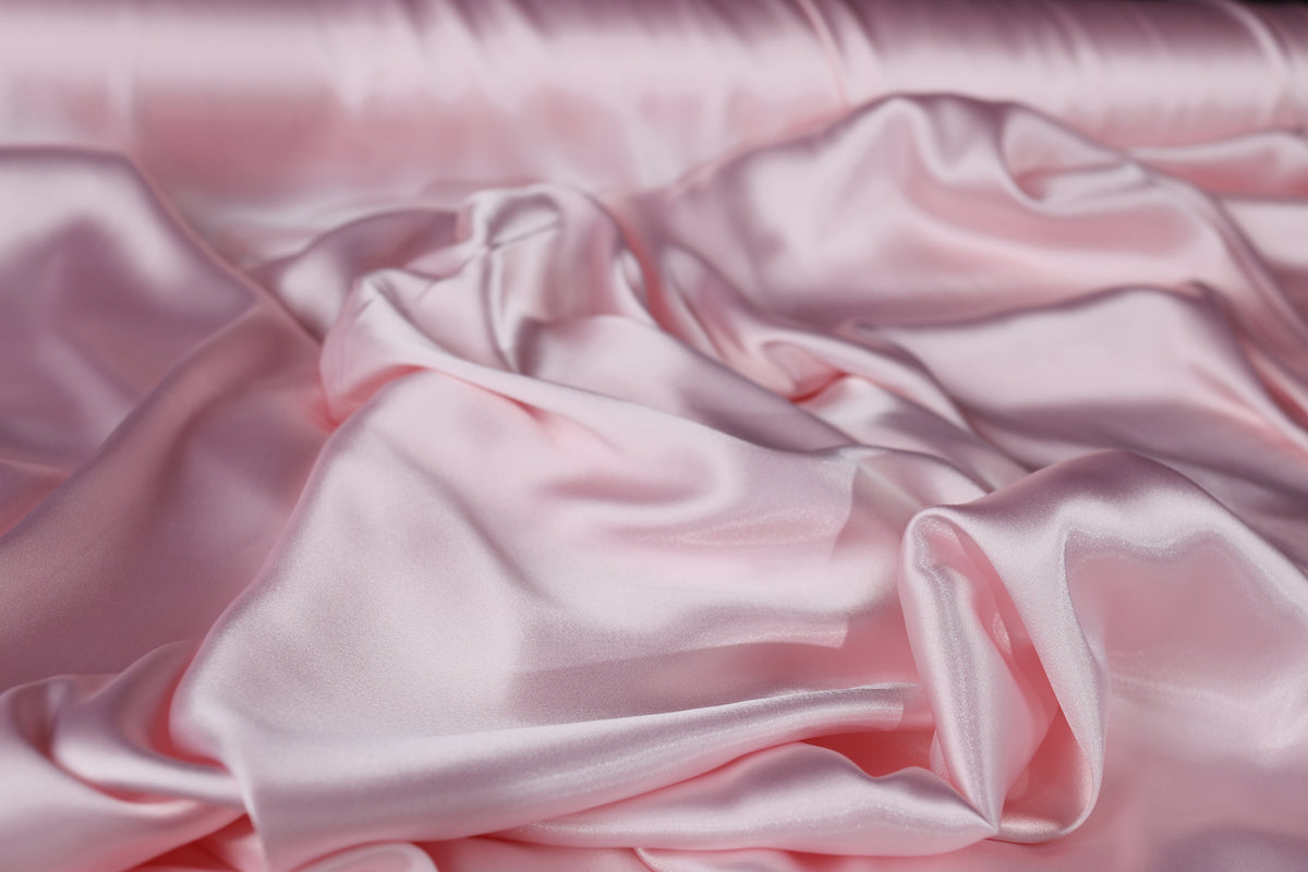 Charmeuse Satin Fabric by the Yard, Silky Polyester for Bridal, Prom and Costume Sewing