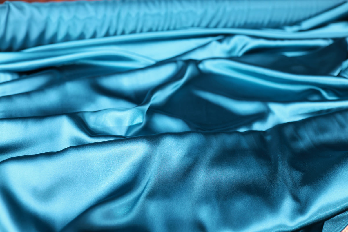 Charmeuse Satin Fabric by the Yard, Silky Polyester for Bridal, Prom and Costume Sewing