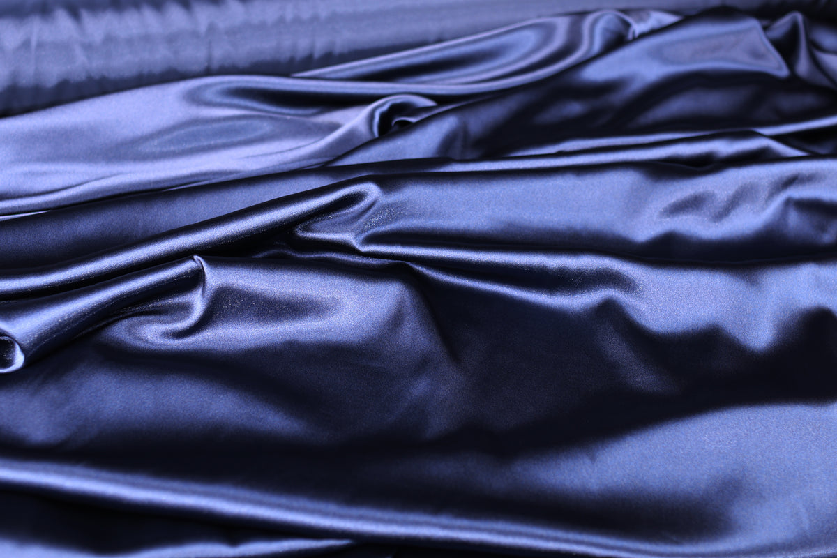 Charmeuse Satin Fabric by the Yard, Silky Polyester for Bridal, Prom and Costume Sewing