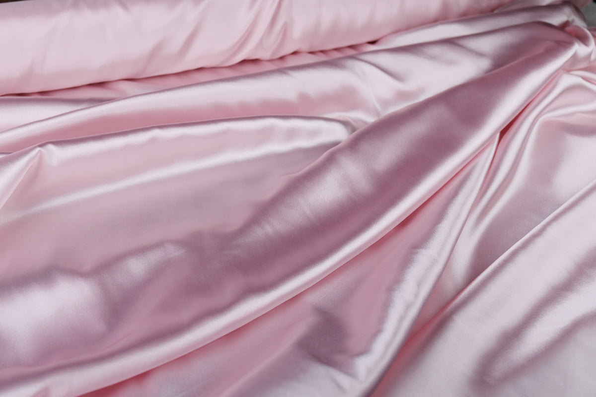 Charmeuse Satin Fabric by the Yard, Silky Polyester for Bridal, Prom and Costume Sewing