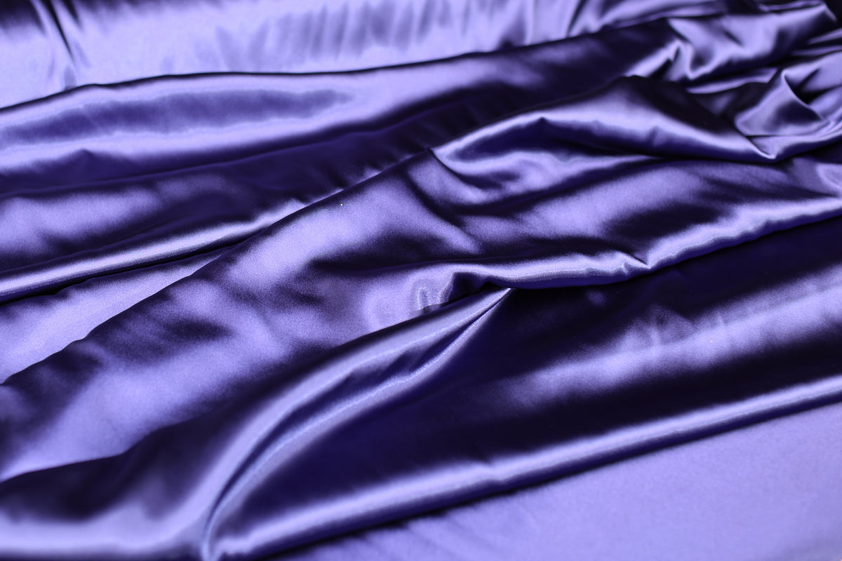 Charmeuse Satin Fabric by the Yard, Silky Polyester for Bridal, Prom and Costume Sewing