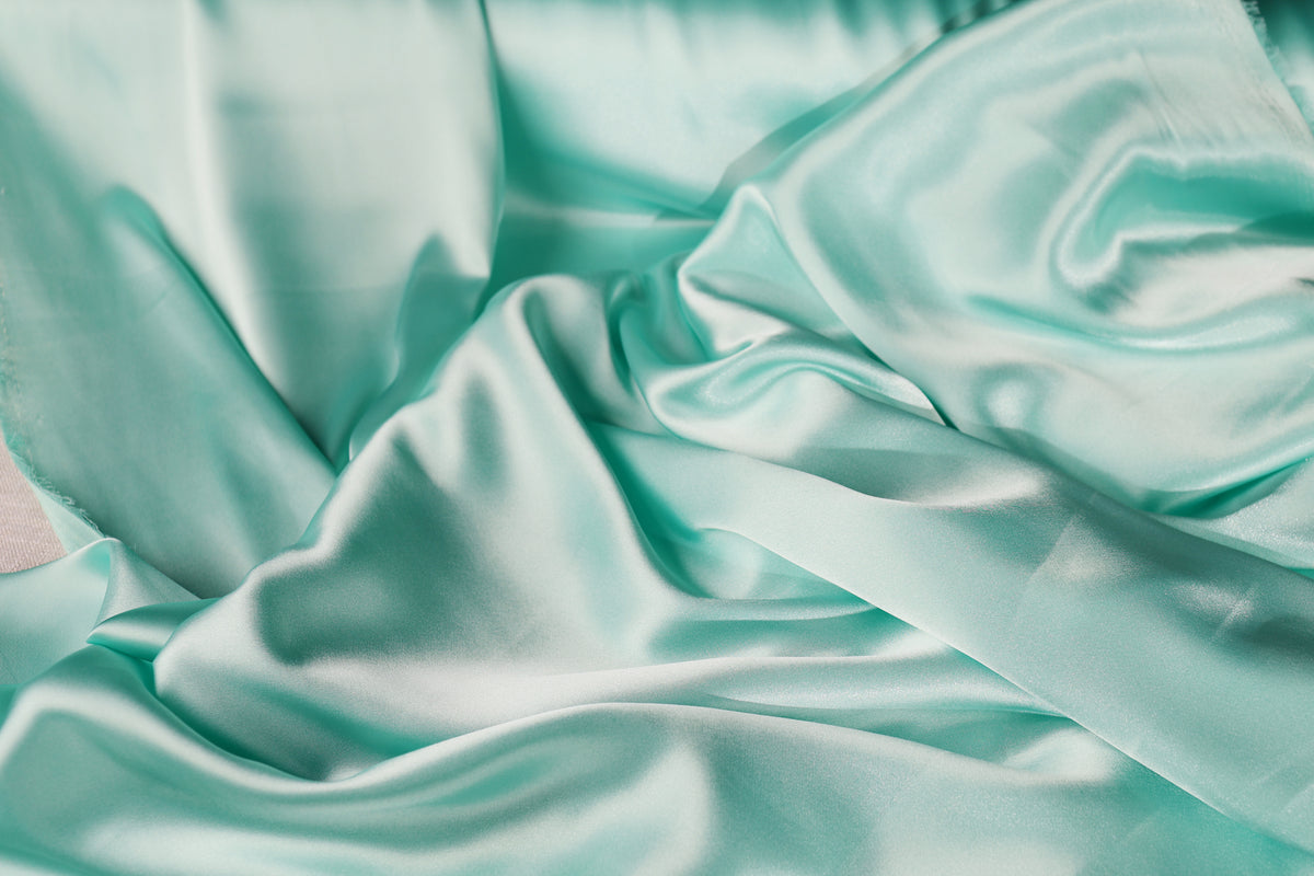 Charmeuse Satin Fabric by the Yard, Silky Polyester for Bridal, Prom and Costume Sewing