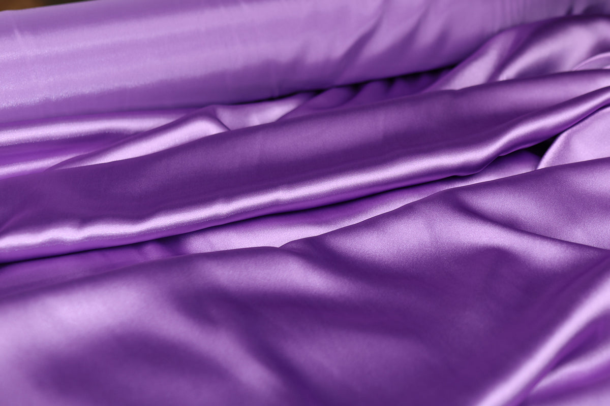 Charmeuse Satin Fabric by the Yard, Silky Polyester for Bridal, Prom and Costume Sewing