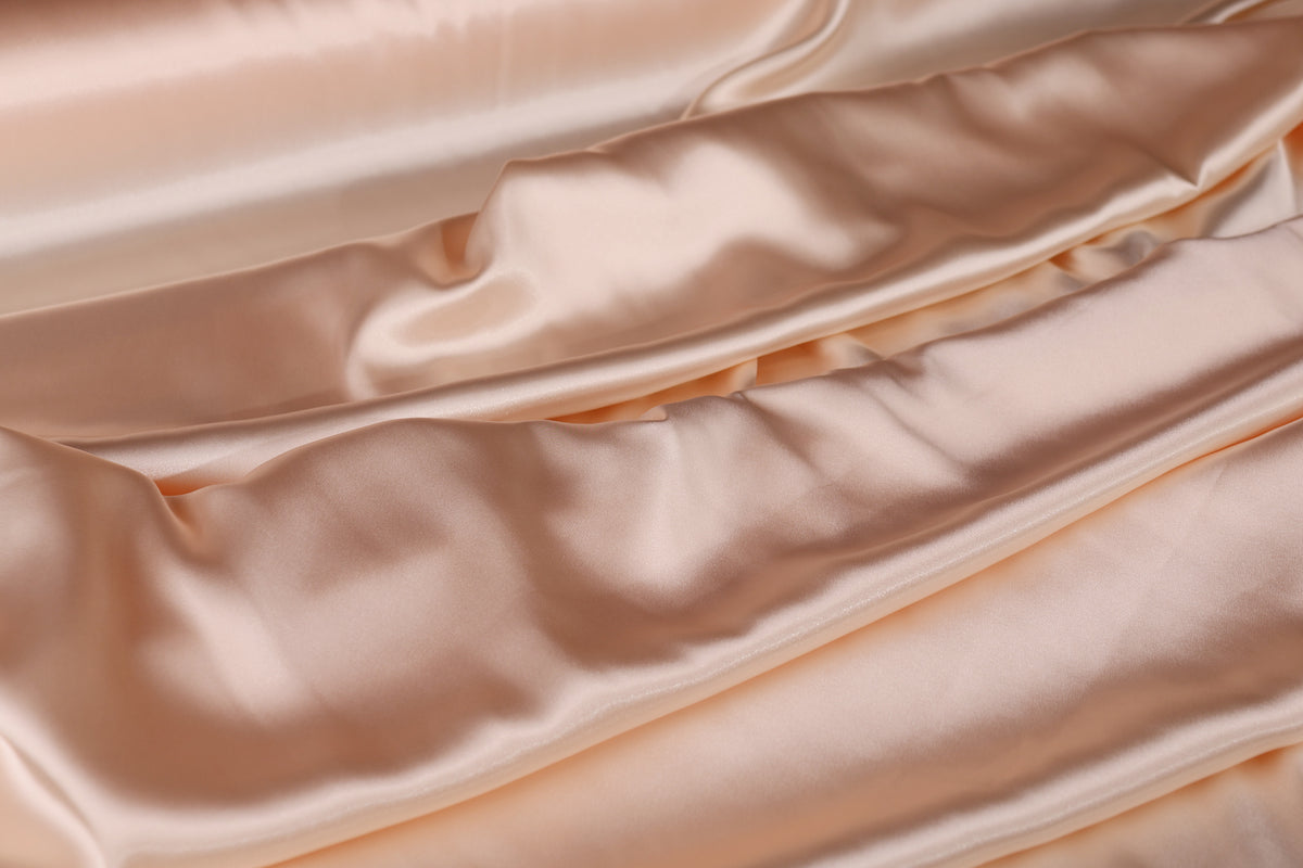 Charmeuse Satin Fabric by the Yard, Silky Polyester for Bridal, Prom and Costume Sewing