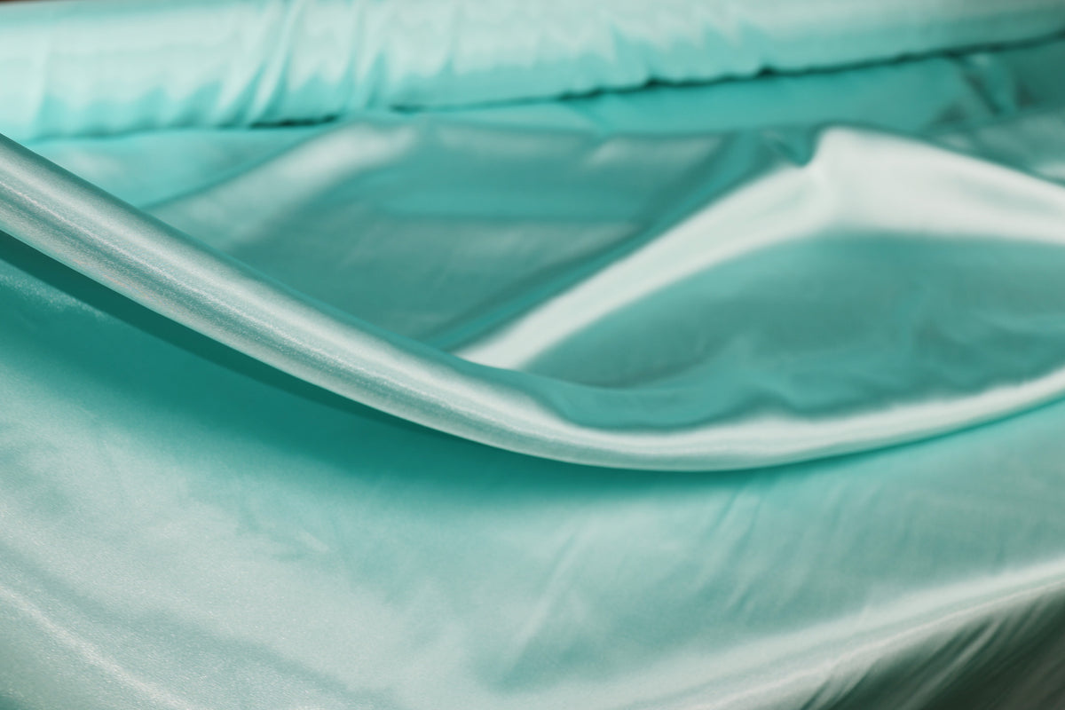 Charmeuse Satin Fabric by the Yard, Silky Polyester for Bridal, Prom and Costume Sewing