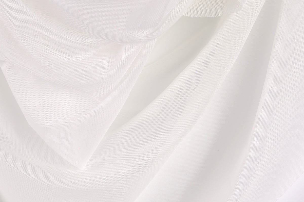 Power Mesh Stretch Fabric for Dance Costumes, Nylon Spandex Sheer Material 58/60"