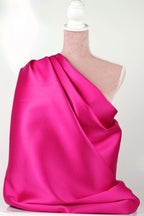Fuchsia Mikado Satin Fabric | 58/60" Polyester Material