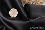 Black Mikado Satin Fabric | Heavy Polyester, Couture Sewing By The Yard