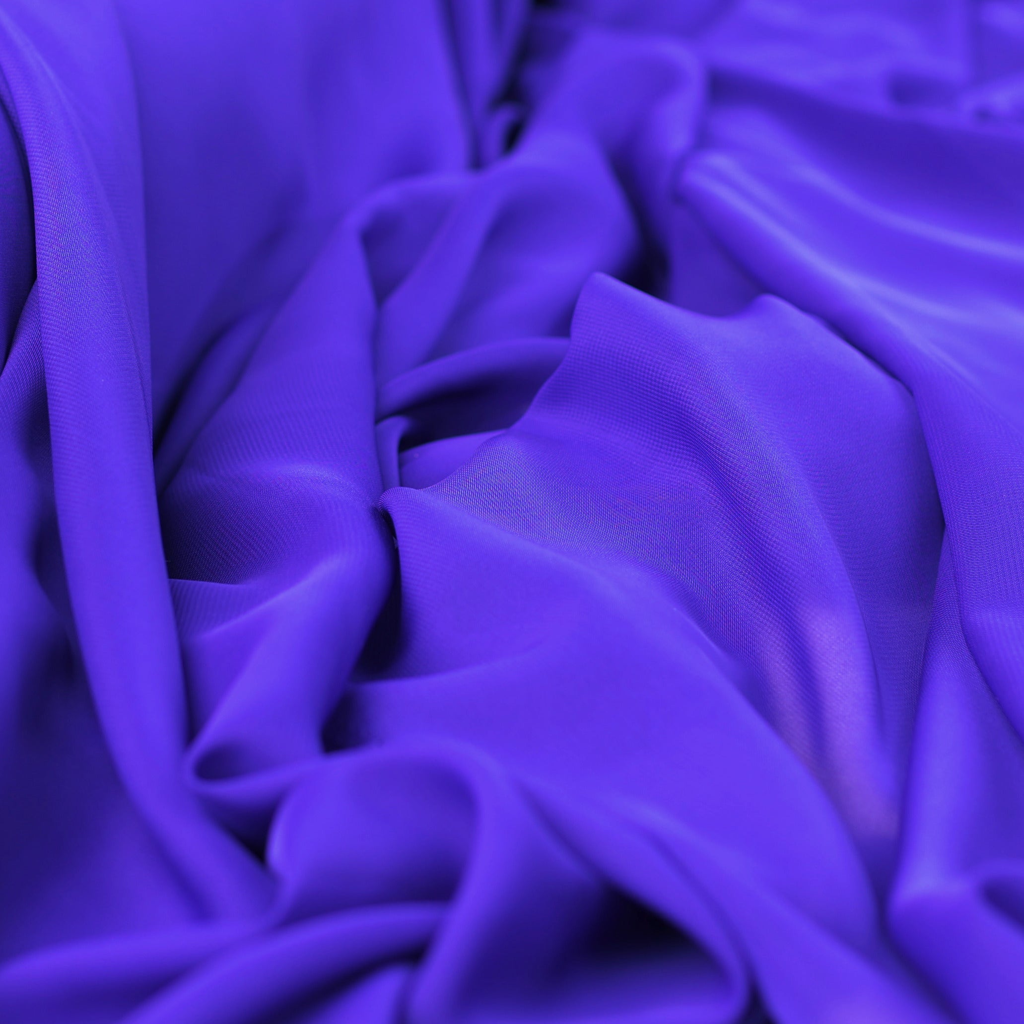Blue Chiffon Fabric – Sheer Flowing Material for Dresses, Bridesmaid & Decor