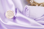 Lilac Mikado Satin Fabric | Light Purple Polyester, 58/60" Wide